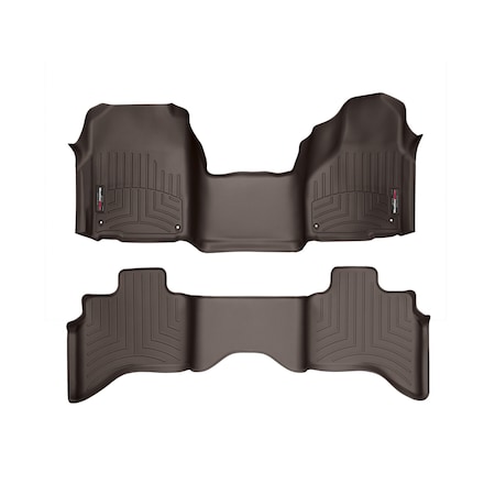 Weathertech Front and Rear Floorliners - Over The Hump, 474641-472162 474641-472162